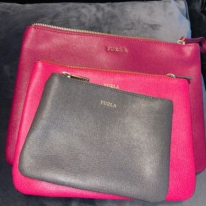 Set of 3 FURLA pouches NEW